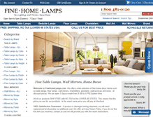 Tablet Screenshot of finehomelamps.com